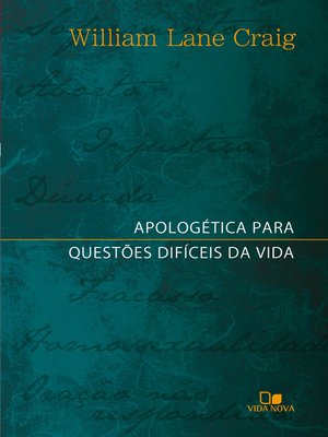 cover image of Apologética para questões difíceis da vida